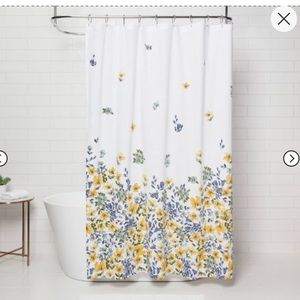 Floral Print Shower Curtain